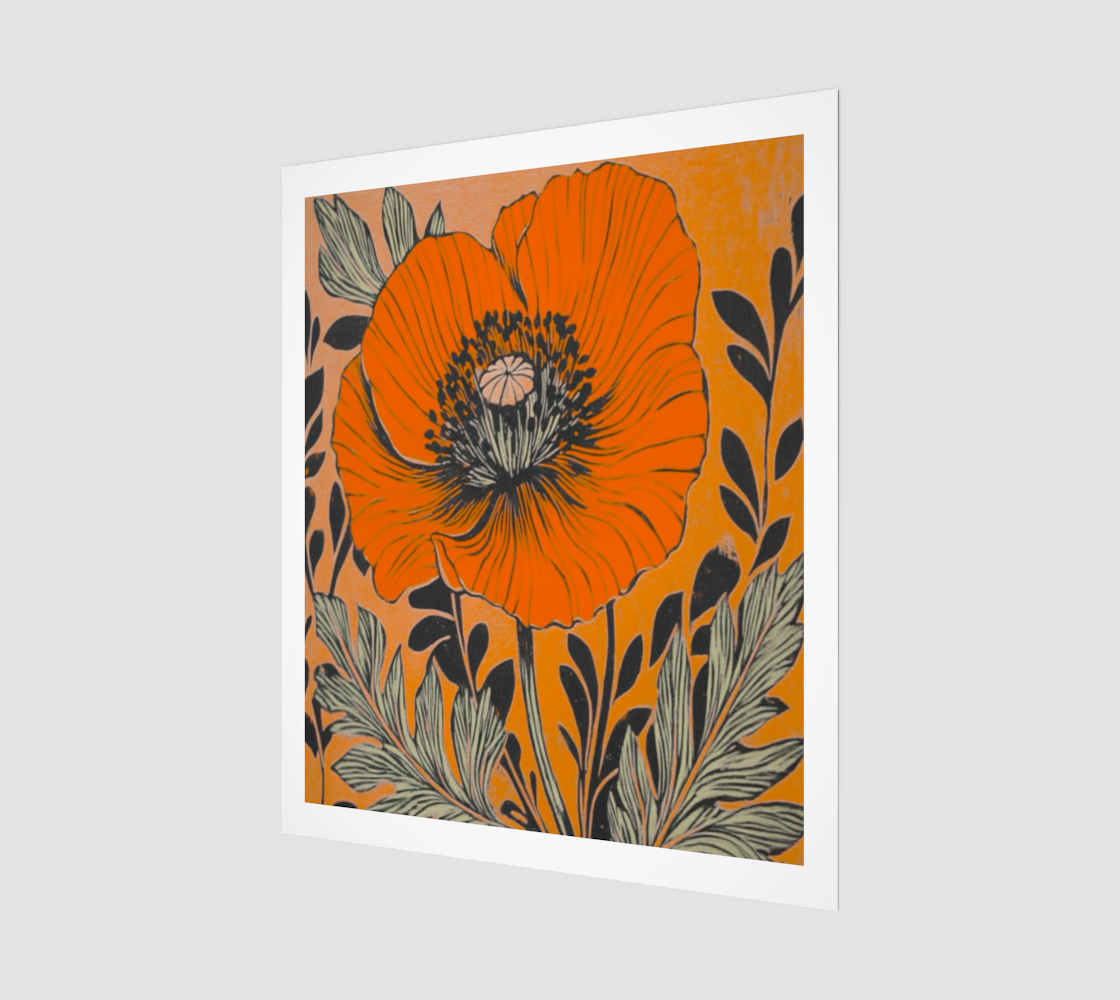 Orange Poppy Fine Art Print