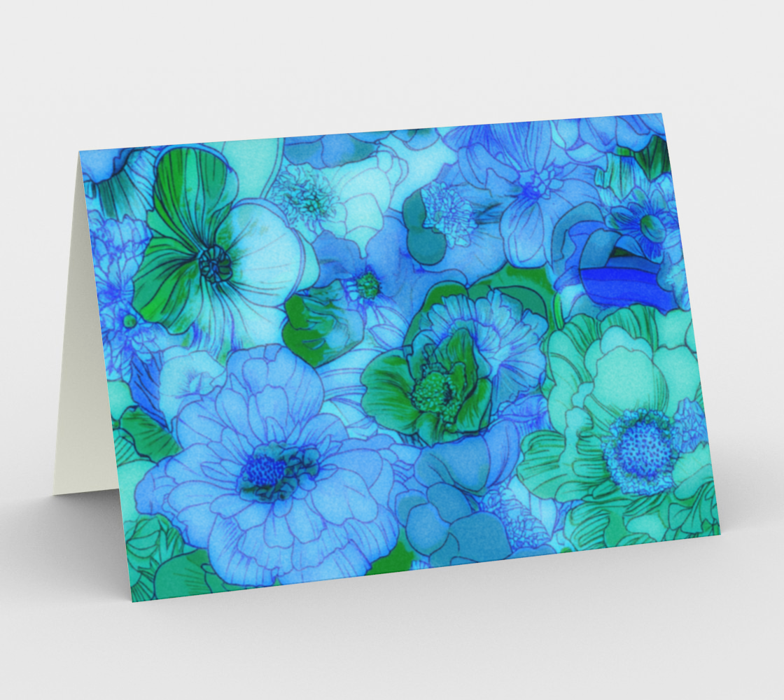 Blue Blossoms Card