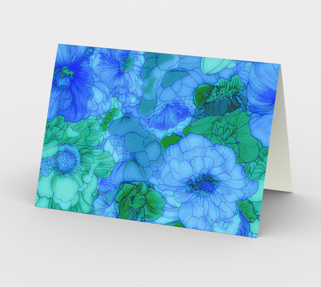 Blue Blossoms Card