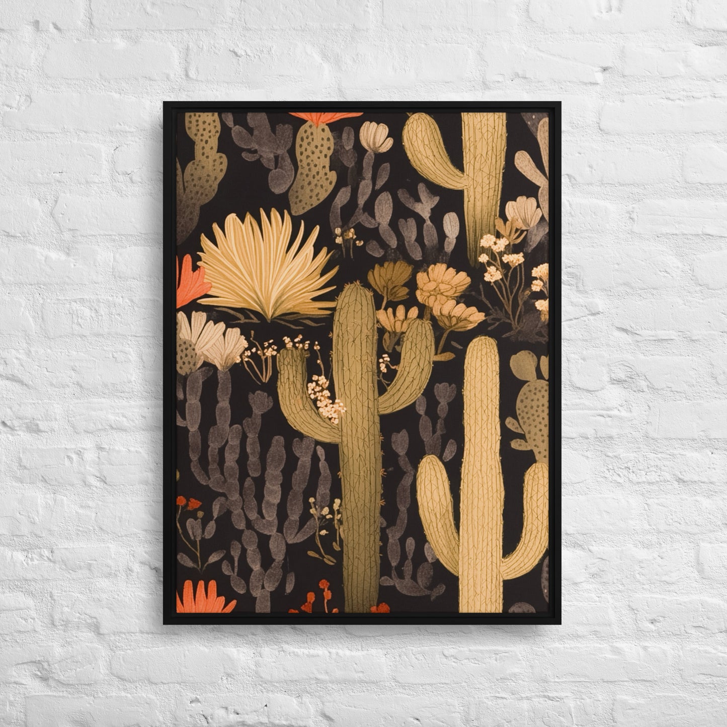 Saguaro Framed Canvas Print