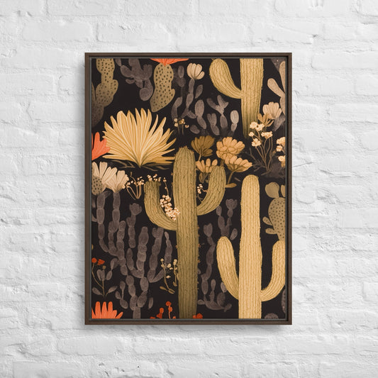 Saguaro Framed Canvas Print