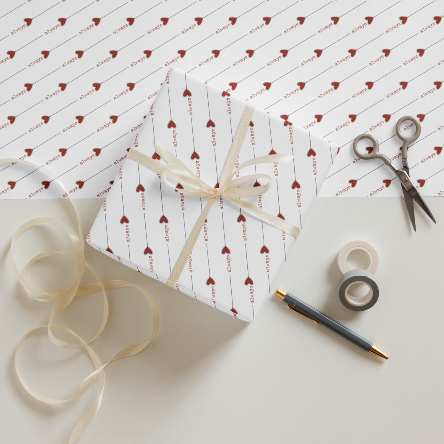 Je t’aime Premium Gift Wrapping Sheets