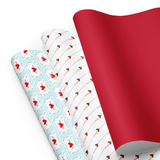 Je t’aime Premium Gift Wrapping Sheets